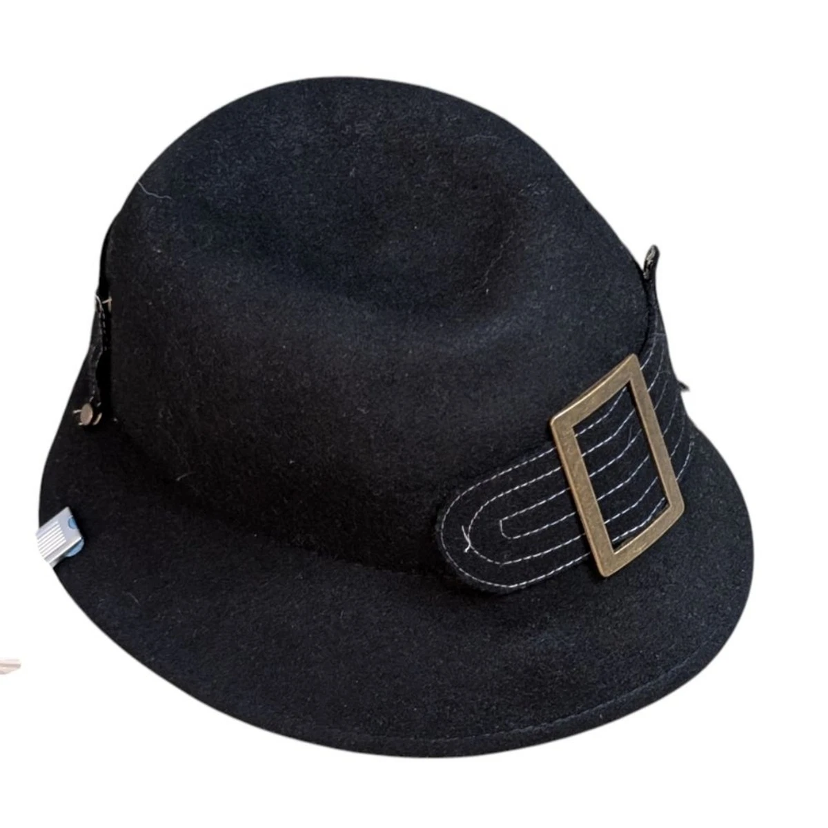 VINTAGE Scala Women\'s Black Wool Slinky Brimless Bucket Hat Scala Vintage Hats for Women for sale | eBay main image 3
