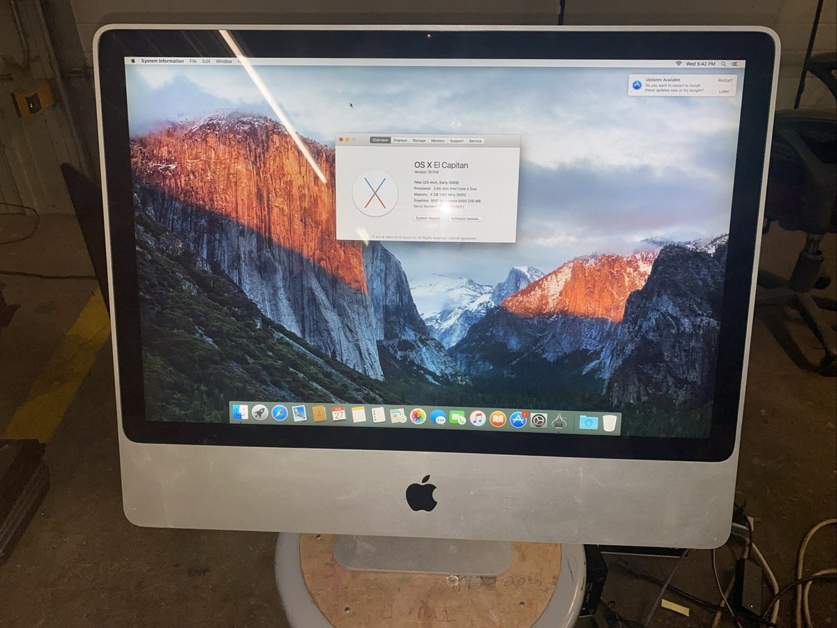 Apple iMac 24” Early 2009 2.66GHz C2D, 4GB RAM, 640GB HDD