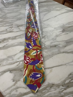 Memphis Milano Sammler Krawatte Neu Silk Tie 100% Seide 10cm breit