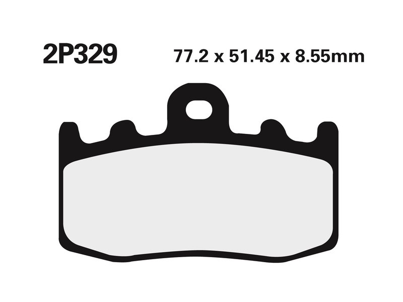 Plaquettes NISSIN métal fritté route endurance thermique renforcée 2P-329ST