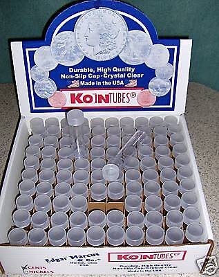 100 tubes à pièces en nickel KOIN FLAMBANT NEUFS rangement Buffalo - Photo 1 sur 1