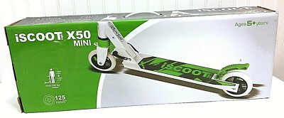 iSCOOT Pro X50 MINI Scooter for Adults Teens Foldable Lightweight Commuter Kick