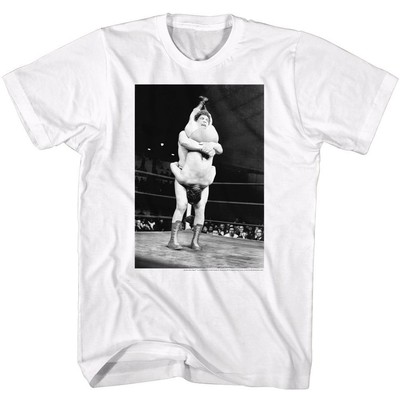 Andre The Giant Shake Down White Icon Shirt