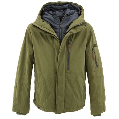  CAMEL ACTIVE Herren Wetter Winterjacke Parka Trenchcoat olive grün 26136