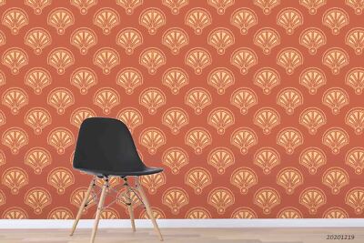 3D Fan Shell Seamless Self-adhesive Removable Wallpaper Murals Wall 85