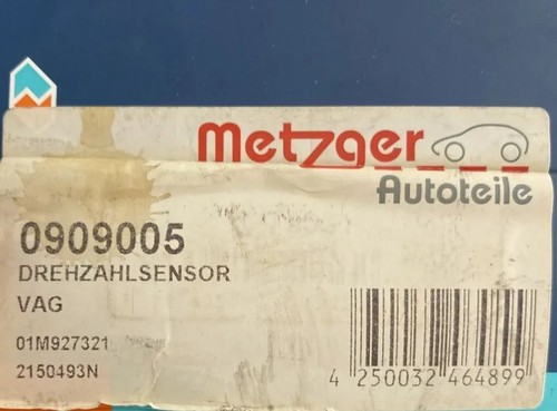 METZGER 0909005 Speed sensor Automatic transmission Audi Seat Skoda VW OE 01M927 - Picture 6 of 6