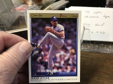 1991 OPC O-Pee-Chee Premier Baseball #116 Dave Stieb Toronto Blue Jays