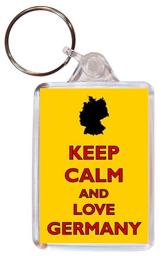 Various Keep Calm and Love Places - Double Sided Large Keyring Gift/Present - Picture 17 of 37