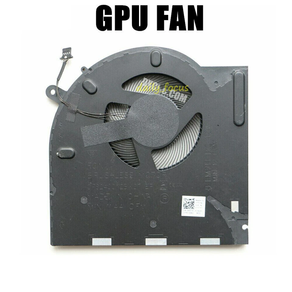 0H5TYJ 0CNV63 For DELL Alienware M17 R3 R4 P45E CPU & GPU COOLING FAN DC12V - Image 3 of 3