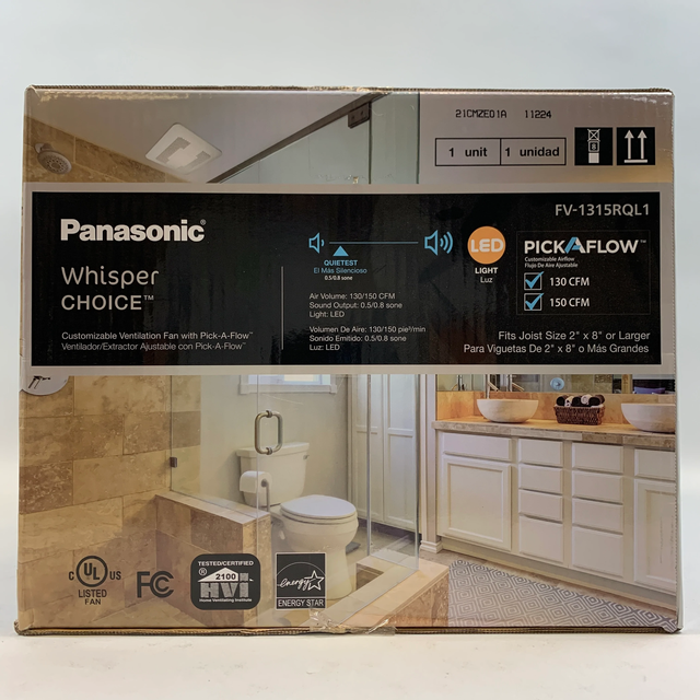 Panasonic Whisper Choice, Ceiling Mount 