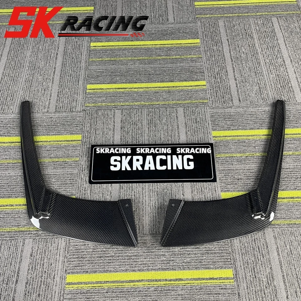 Se adapta a BMW F06 F12 F13 M6 2013-2018 parachoques trasero difusor de labios divisor fibra de carbono Foto 3 de 4