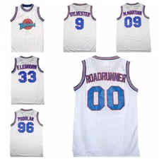 Space Jam Tune Squad Basketball Jersey Roadrunner Podolak Leghorn Sylvester Sewn