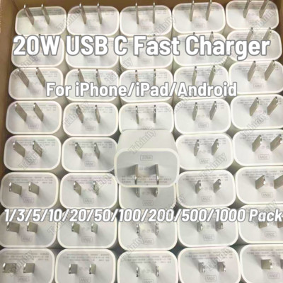 Lot 20W Type USB C Power Adapter Fast Charger Cube Block For iPhone iPad Android