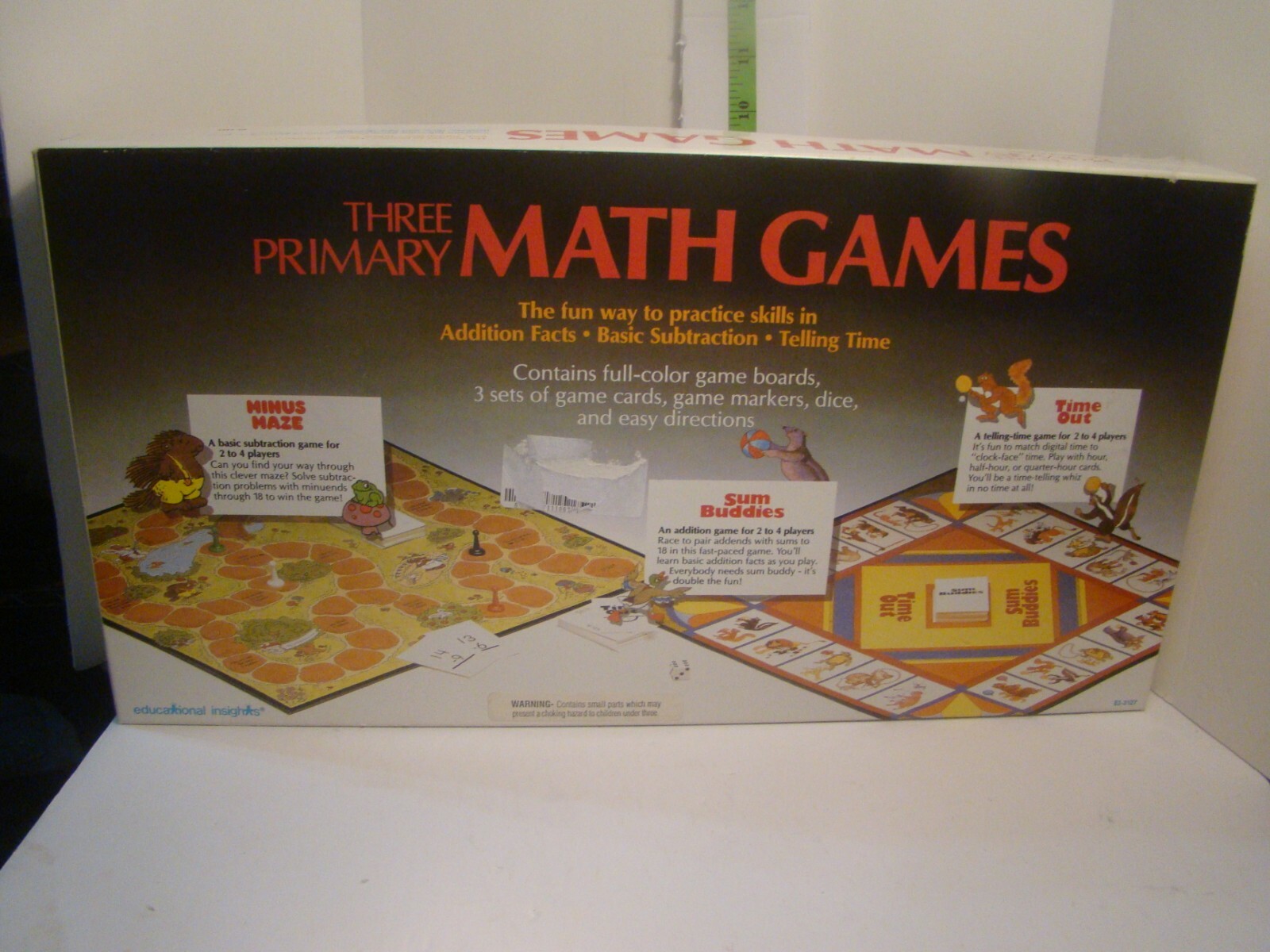 Three Primary MATH GAMES Board Games - Complete | eBay