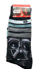 STAR WARS Crew Socks - DARTH VADER STORMTROOPER 2 Pair Shoe Size 6-12