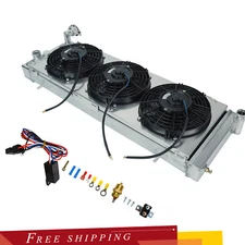 Aluminum Radiator 26mm+Shroud Fan Relay For 1991-2001 Jeep Cherokee XJ Comanche