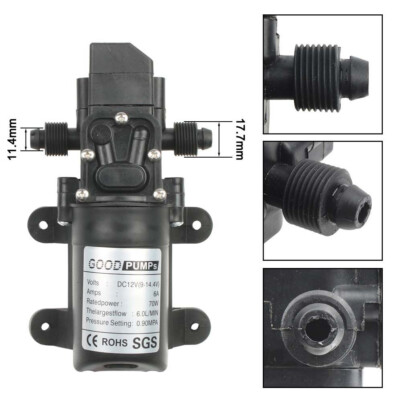 #ad #ad 12V Water Pump 130PSI Self Priming Diaphragm High Pressure Automatic Switch $13.98