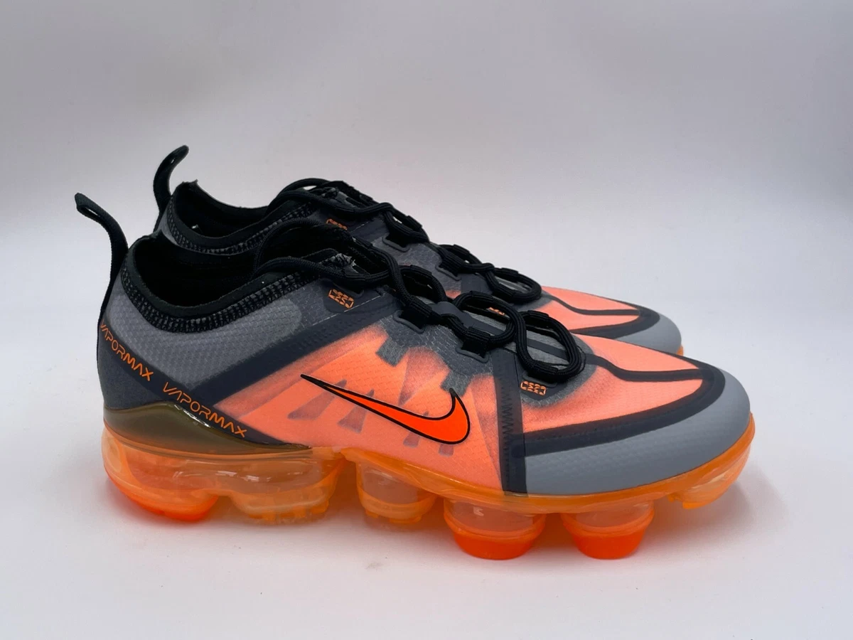 NIKE AIR VAPORMAX 2019 DARK GREY/TOTAL ORANGE 013] US SZ 5.5Y | eBay