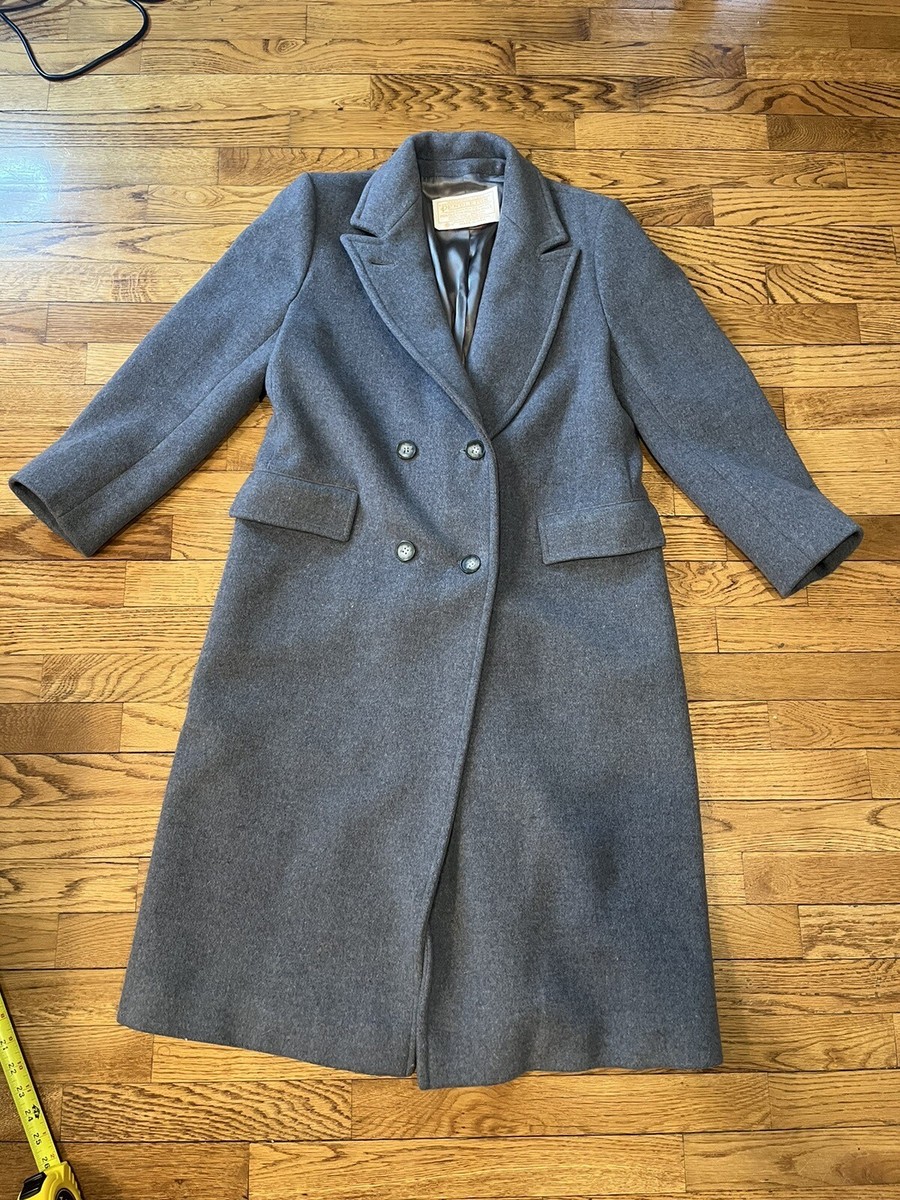 Vintage Pendleton Vintage 100 Virgin Wool Classic Gray Trench  