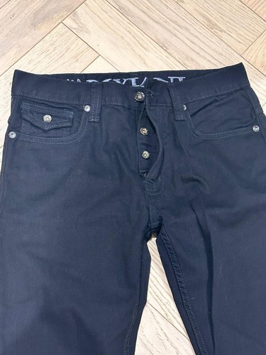 Mens Peviani retro vintage black skinny slim fit jeans size 32 - Picture 4 of 9