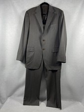 Canali 2PC Pant Suit Men s 52L US 42L Gray Pinstriped Wool Made In Italy