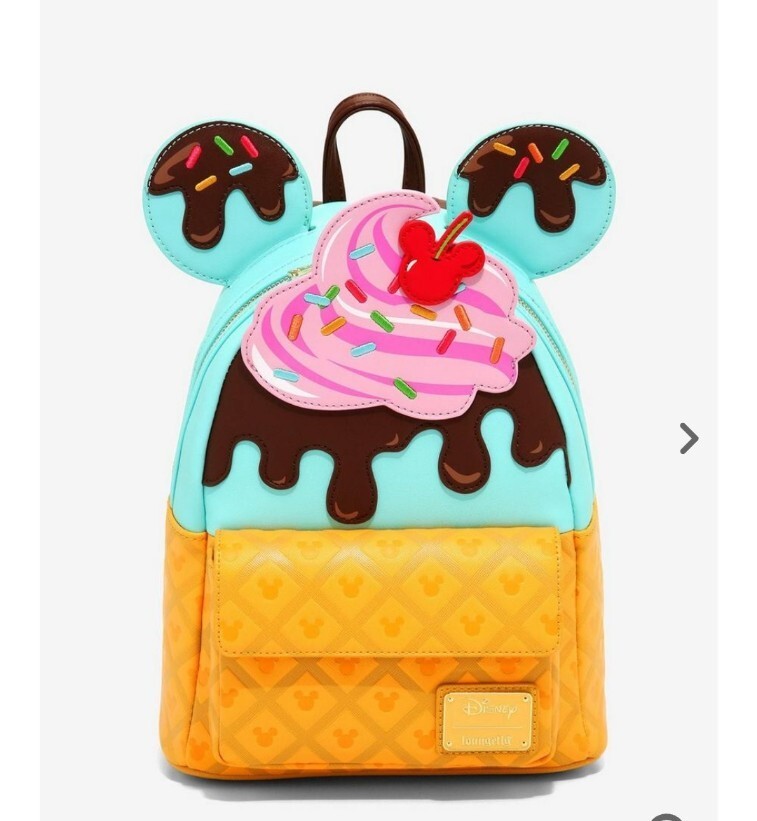 Loungefly Disney Mickey Mouse Sundae Mini Backpack | eBay display picture 3
