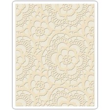 Sizzix / Tim Holtz Texture Fades A2 Embossing Folder Lace 661824