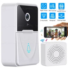 Wireless Security WiFi Smart Doorbell Intercom Video Camera Bell Chime Door Ring