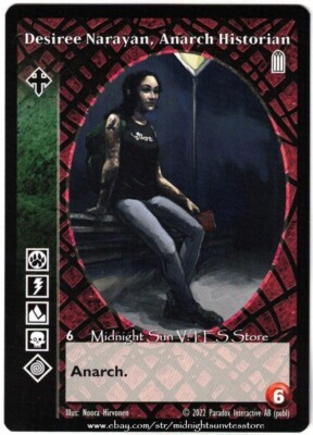 Desiree Narayan, Anarch Historian Ravnos Anthology I 2022 BCP V:TES VTES Vampire