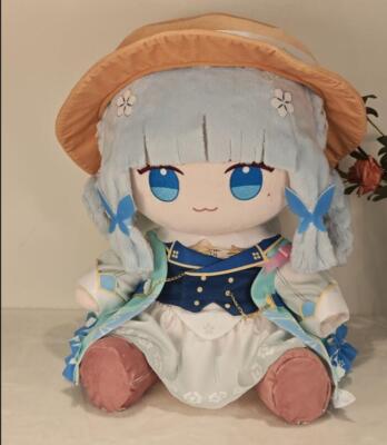 Genshin Kamisato Ayaka 40cm Plush Doll Stuffed Pillow Dress Up Cosplay