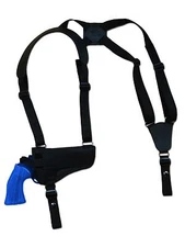 NEW Barsony Horizontal Gun Concealment Shoulder Holster for S&W 4" Revolvers