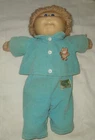 Vintage 1984 Cabbage Patch Kids Boy Doll Light Brown Dark Blonde Hair Blue Eyes