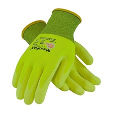 PIP MaxiFlex Ultimate HI-VIS Nitrile Micro-Foam Coated Gloves LG 1DZ 34-874FY