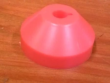 1 New Red Dome Universal Plastic 45 RPM 7" Record Adapter Easy Quick Change 