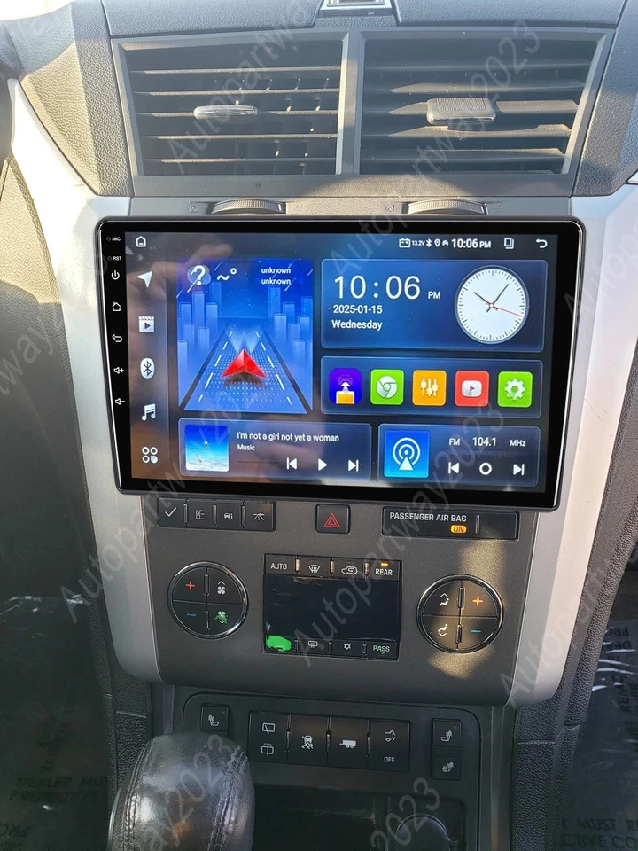 Radio de coche 10" Android 15 para Chevrolet Traverse 2009-2012 Carplay GPS NAVEGACIÓN WIFI Foto 3 de 4