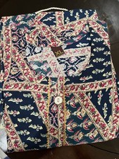 Indian Ethnic Blue Cotton Blend Frock Type Kurti Tunic