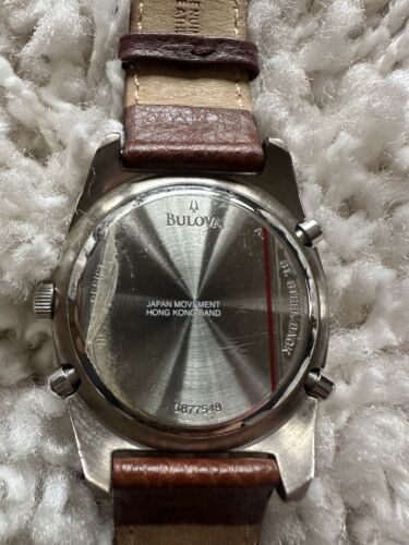 Orologio Uomo ANALOGICO-DIGITALE CARAVELLE by BULOVA 43C11, Sveglia, Cronografo Nuovo Bat - Foto 10 di 10