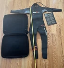 AQUA SPHERE Ironman Racer Triathlon Full Sleeve Wet Suit Size: XS Men With Case