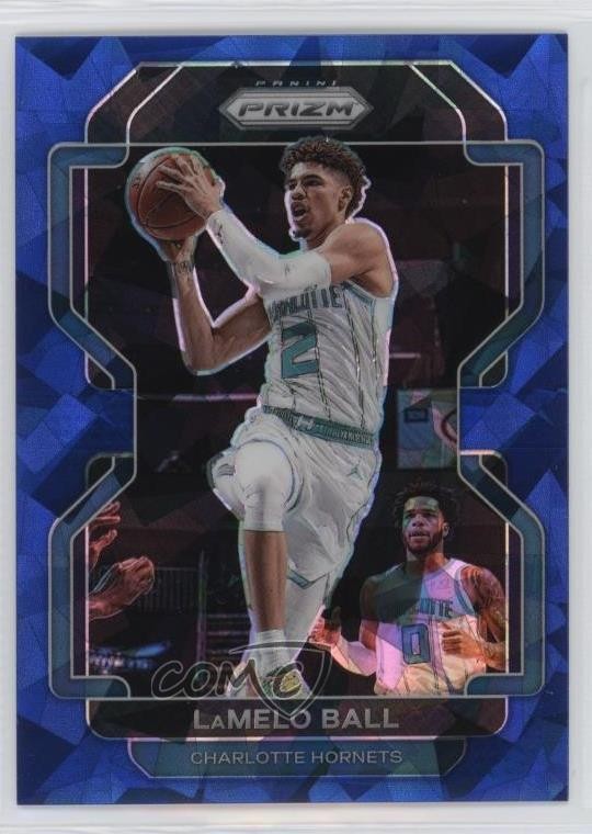 2021-22 Panini Prizm Blue Ice Prizm 65/125 LaMelo Ball #185 06vc