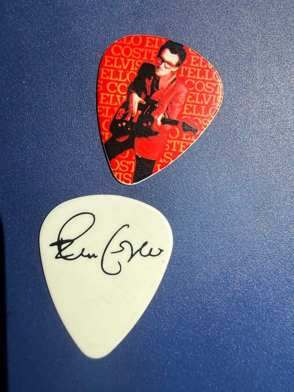 ((( ELVIS COSTELLO ))) guitar pick VERY RARE #2