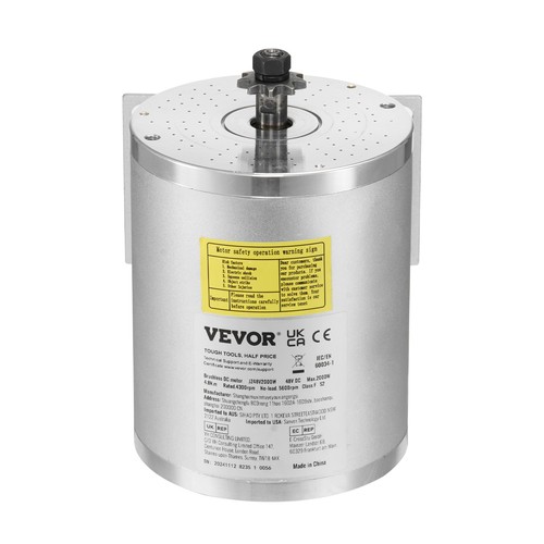 VEVOR Kit Motore Elettrico Senza Spazzole 2000 W 48 V 4300 RPM per Scooter - Imagen 12 de 12