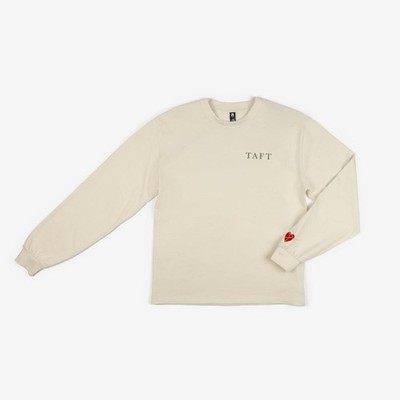 Taft Clothing Care Collection Long Sleeve Tee in Ecru Mens XL New NWT MSRP $49