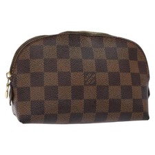 Pochette Louis Vuitton Damier Ebene Cosmetic PM Pouch N47516 LV originale BA5200