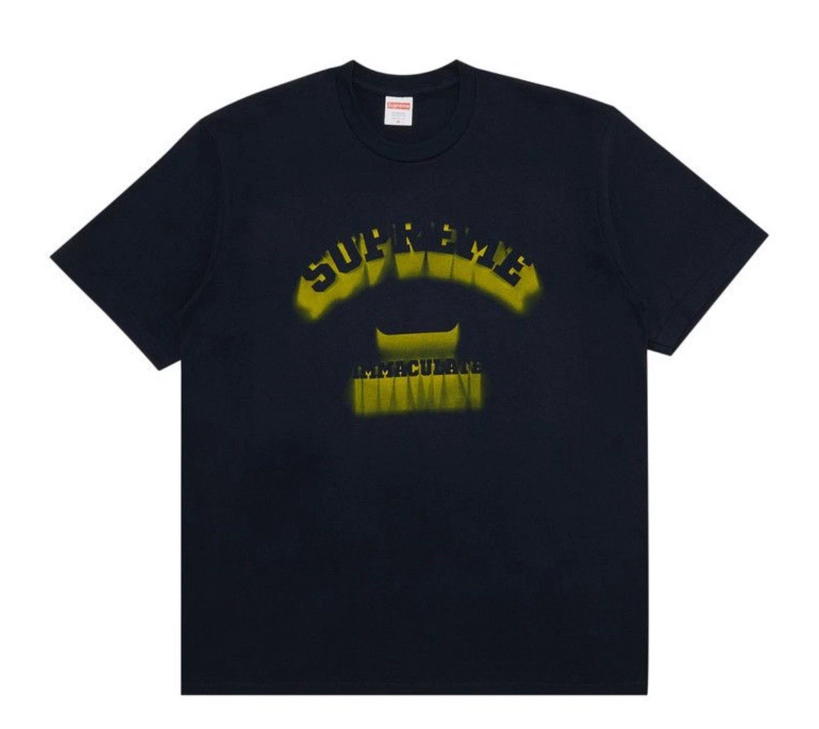 Tee shirt manches courtes Supreme Shadow « Marine » homme taille L authentique