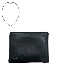 Perfect Fit Hidden Badge Bifold Leather Wallet. Made In USA. Ships Same Day 