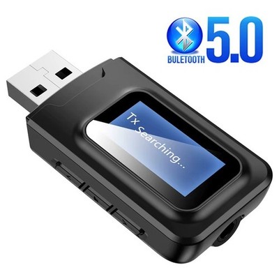 2-in-1 Bluetooth Transmitter Empfänger Sender Wireless Aux Audio Adapter TV LCD