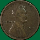 1915 Lincoln Wheat Cent Very Fine VF Coin #40932