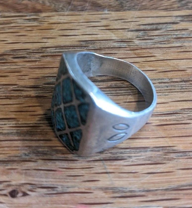 Anillo Hombre Turquesa Inoxidable Talla 10 27,51g Envío Gratis Foto 3 de 4