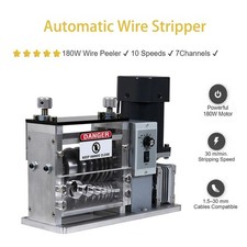 Electric Wire Stripping Machine Cable Stripper 1.5-30 mm 7 Channel Wire Peeler