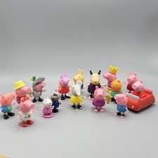 LOT OF 16 PEPPA PIG Figures Various years and condition